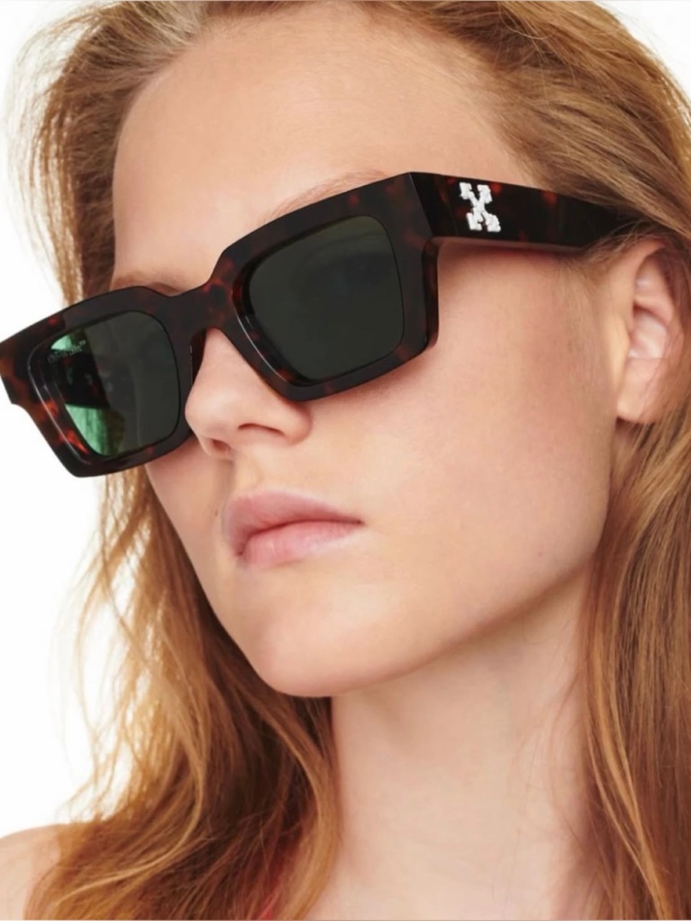 New w/o Box Off-White Virgil Sunglasses in Tortoiseshell